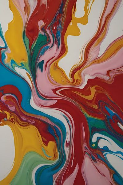 Explosion of colour and abstract movement by Art & Soul Creations