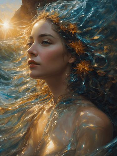 Een indianentooi van water van Jolique Arte