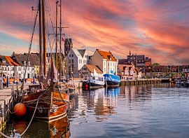 Oude haven van Wismar in Mecklenburg-Vorpommern aan de Oostzee