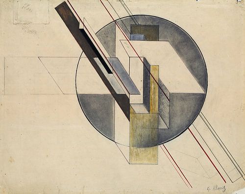 Gustavs Klucis, Bouw, 1921