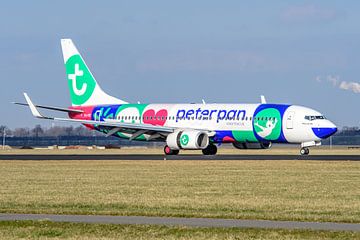 Boeing 737 de Transavia en livrée Peter Pan Holiday Club. sur Jaap van den Berg