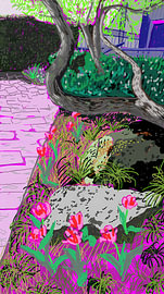 Neon Garden Passage van Chromapetal