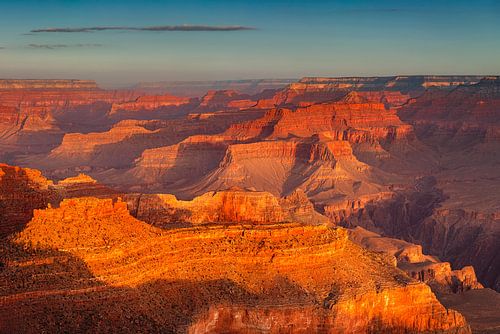 Grand Canyon bij zonsopgang, South Rim, Arizona, VS