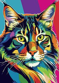 Maine Coon Style Pop Art