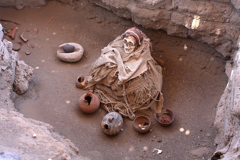 Archeologische vindplaats Chauchilla, Peru van aidan moran