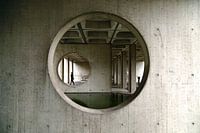 Detail van Oud CBS gebouw in Heeren, van architect Gerard Snelder.
