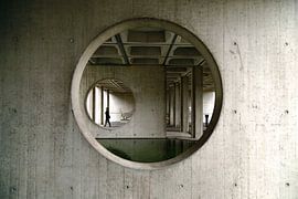 Detail of Old CBS building in Heeren, by architect Gerard Snelder. by Marjolein Zijlstra