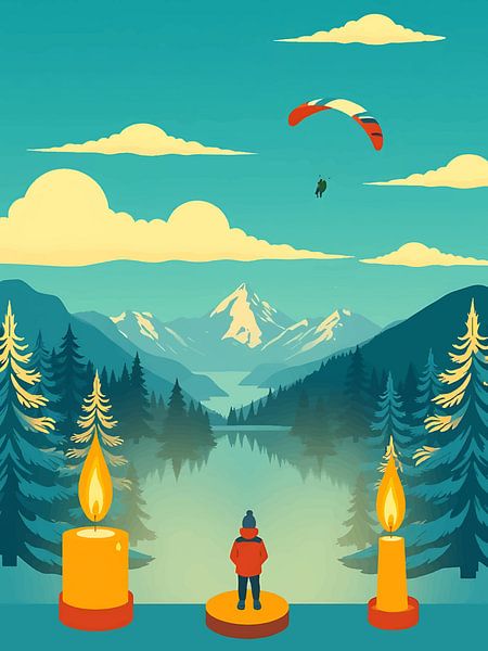 Bergsee Paragliding von rendyokt rendy