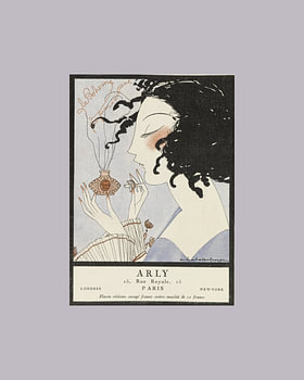 Irrésistible - onweerstaanbaar, pastel, historische art deco mode prent