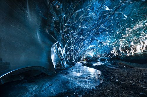 In blauw ijs
