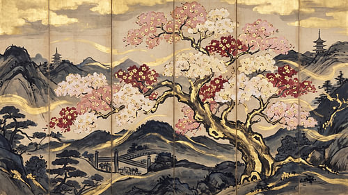 Kaiserlicher Sakura-Goldschirm