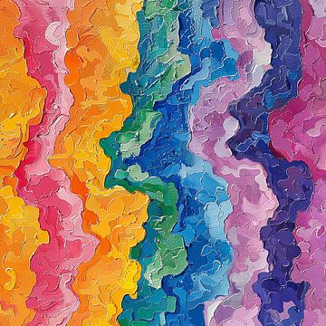 Peinture abstraite multicolore Moderne No 12 sur Niklas Maximilian