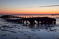 Sonnenaufgang am Wattenmeer in den Niederlanden von Gert Hilbink Miniaturansicht