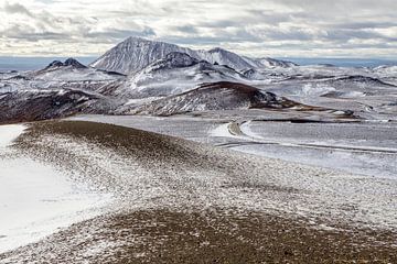 Start van de winter in IJsland van Mds foto