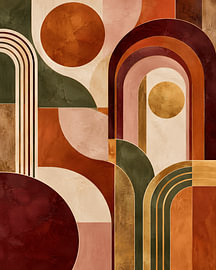 Golden Retro Flow von TheArtfulGallery