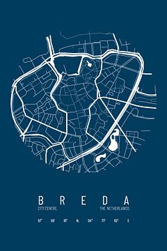 City map of Breda by Walljar