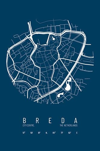 City map of Breda