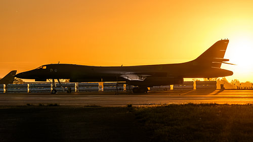 Strategischer Bomber Rockwell B-1B Lancer.
