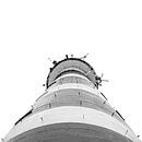 The lighthouse of Ameland (Bornrif) black and white. by Nicky Kapel thumbnail