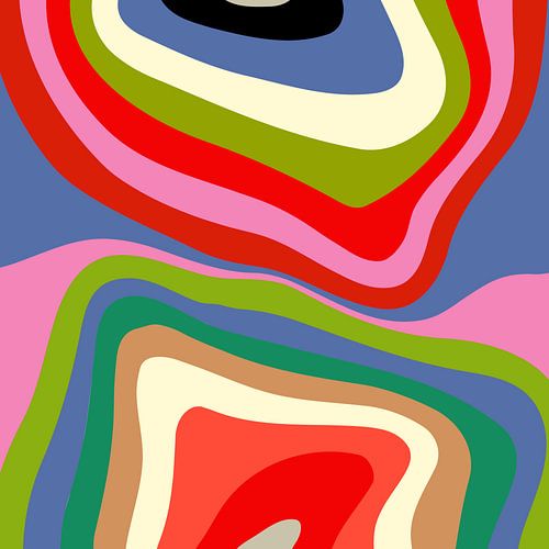 in flow - abstract colorful by Ana Rut Bre