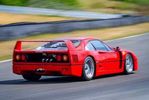 Ferrari F40 superauto op het circuit van Zandvoort