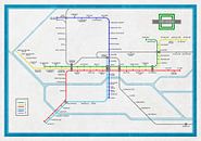Metro map Rotterdam by Frans Blok thumbnail