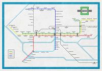 Metrokaart Rotterdam