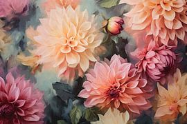 Dahlien sind der beste Freund eines Mädchens von Studio Allee