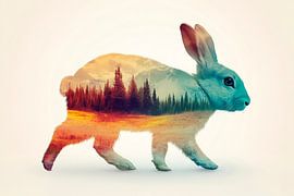 Voyage à la campagne avec des animaux sur Poster Art Shop