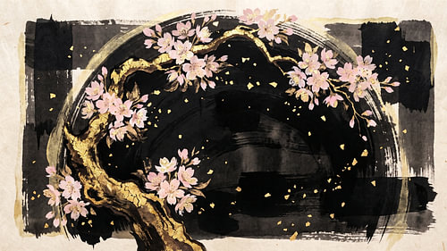 Titel  Enso Sakura Golden Bloom
