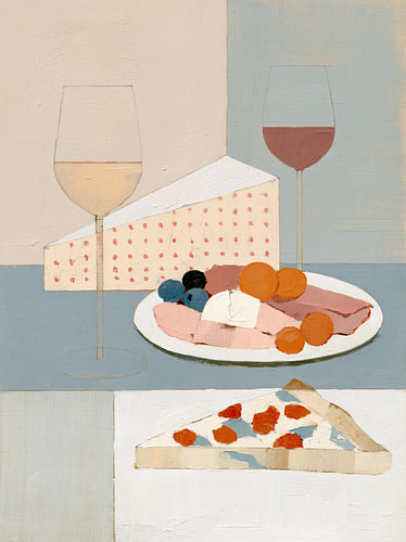 Gemütliche Szene mit Wein von Bert Nijholt