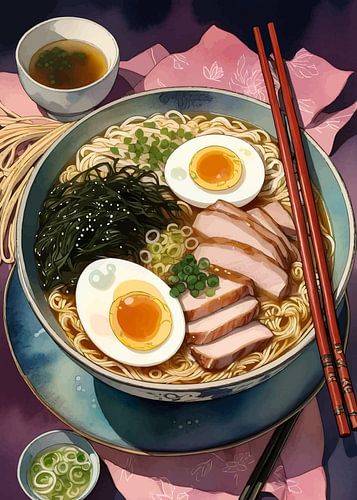 Japanse Ramen in Bowl 1