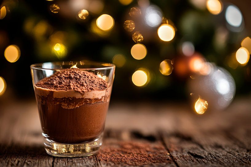 Chocolate dessert in a festive atmosphere by Poster Art Shop