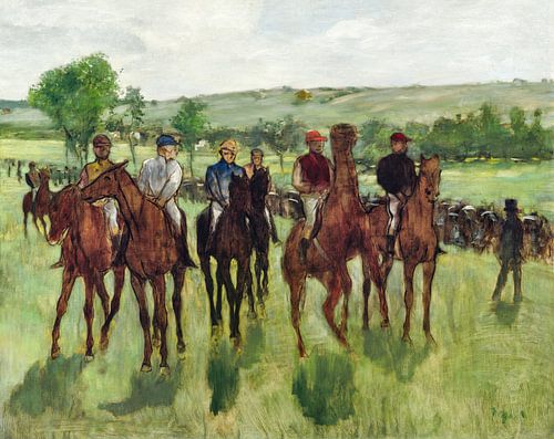 De ruiters, Edgar Degas (ca. 1885)