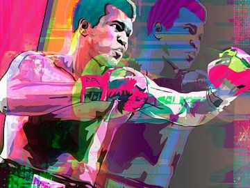 Pop Art Canvas Muhammad Ali Hedendaagse Moderne Kunst van heroesberlin