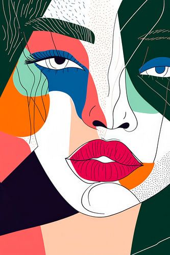 Kleurenspel van emoties - Artistiek portret