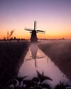 Mill in the fog in the early morning by Ewold Kooistra thumbnail