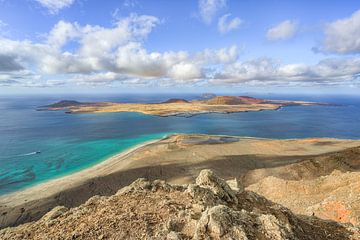 Blick von Lanzarote nach La Graciosa