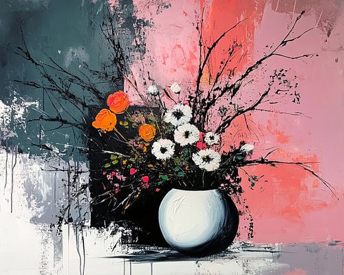 Modern Flowers by ARTEO Paintings