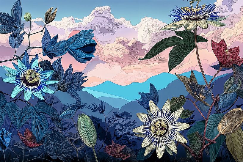 Droom van Wilde Passiebloemen par Studio BB