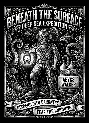 Unter der Oberfläche – „Abyss Walker“ Vintage-Kunstwerk