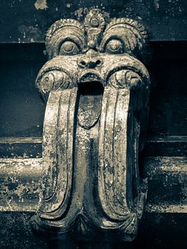 Entwässerungsdekoration am hinduistischen Seetha-Amman-Tempel in der Stadt Seetha Eliya