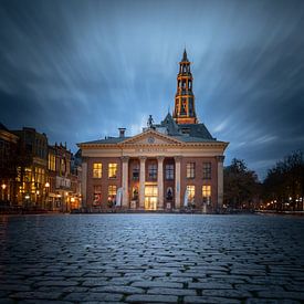 The Corn Exchange in the Blue Hour on the Vismarkt - Groningen by KB Design & Photography (Karen Brouwer)