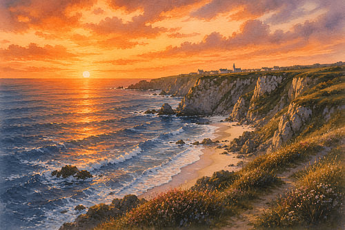Orange Horizon of Brittany