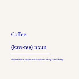 Coffee Dictionary van Walljar