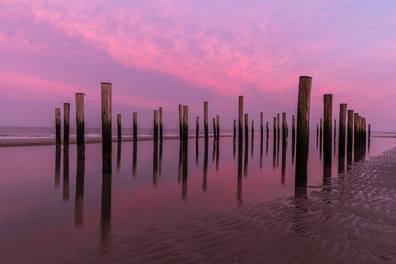 Palendorp Petten bij zonsopkomst van STEVEN VAN DER GEEST