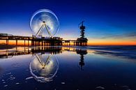 Riesenrad am Pier von Scheveningen bei Nacht von gaps photography Miniaturansicht