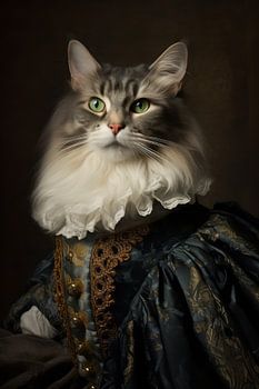 Chat de style baroque