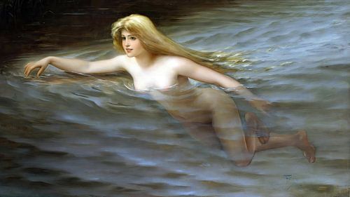 Luis Ricardo Falero - A Sea Nymph (1892)