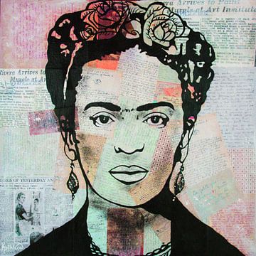 Frida "Tricolore van Kathleen Artist Fine Art